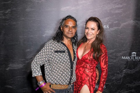Jose Campos and Christine Neubauer at the Remus Lifestyle Night on the roof terrace of the Pure