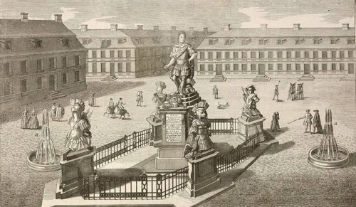 Statue of Frederick William, King of Prussia, on the market of Cöslin, Köslin, Germany, around
