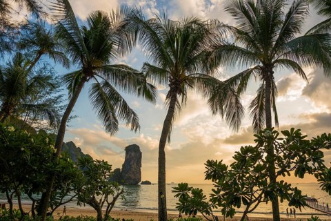 Pai Plong Beach, sunset, Ao Nang, Krabi, Thailand