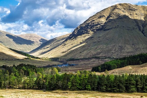 Allt Kinglass Viaduct, Bridge of Orchy, Highlands, Scotland, UK