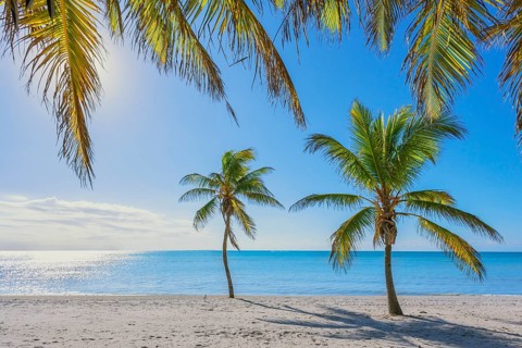 Smathers beach, Key West, Florida, USA