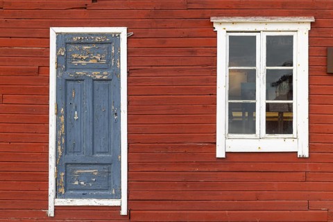 Ny Alesund Museum, wooden house, Ny-Alesund, Spitsbergen, Svalbard