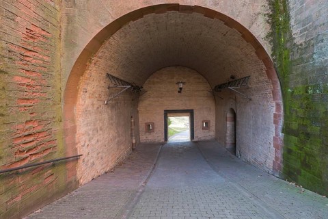 Germersheim Fortress, royal Bavarian fortress, Fronte Lamotte, Germersheim, Rhineland-Palatinate,