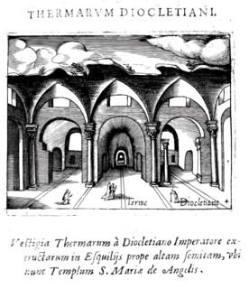 Le terme diocletiane, The Baths of Diocletian were a thermal bath complex in ancient Rome, Italy,