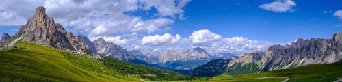 Pass Giau, Ra Gusela mountain, Ampezzo Dolomites, Cadore, Veneto, Italy