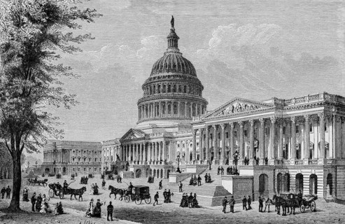 Dome of the Capitol Building, seat of the US Congress, legislature, architecture, architectural