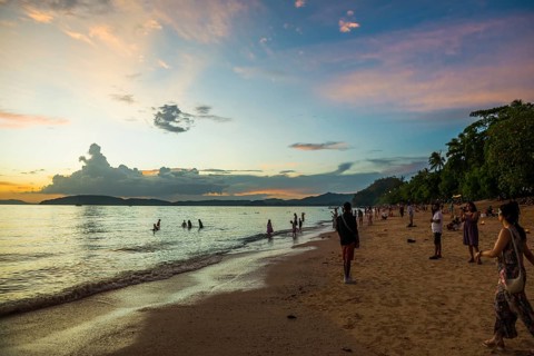 Ao Nang Beach, sunset, Ao Nang, Krabi, Thailand