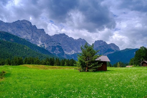 Sesto Dolomites, near Bagni di Valgrande, Dolomites, Trentino, Italy