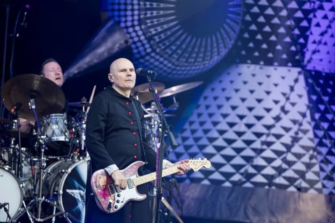 Jimmy Chamberlin (drummer) and Billy Corgan (singer) from The Smashing Pumpkins live on The Aghori