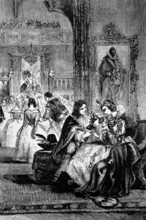 The first interview (or meeting) of Prince Charles (later King Charles I) and Princess Henriette,