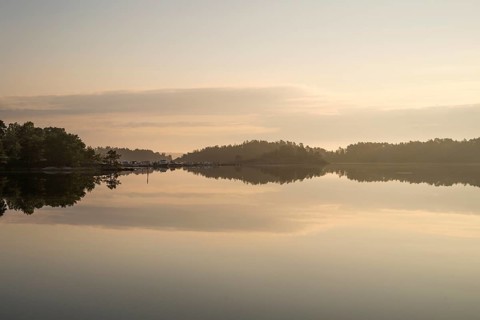 Morning atmosphere, Kasnäsintie, Falkö Fjord, Kasnäs, Hitis archipelago, archipelago south of