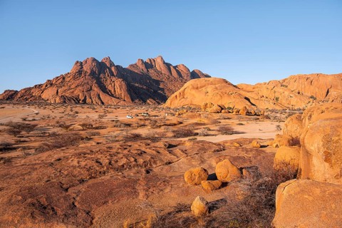 Rock formation, Pontok Mountains, Great Spitzkoppe, Spitzkoppe, Great Spitzkoppe Nature Reserve,