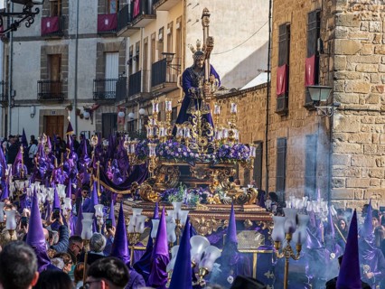 Semana santa procession, Plaza de Vazquez de Molin, holy week before easter, Ubeda, Unesco heritage