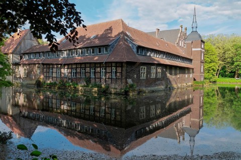 Moated castle Senden, Senden, Münsterland, North Rhine-Westphalia, Germany