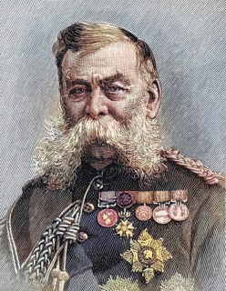 Field Marshal Sir John Linthorn Arabin Simmons, 1821 to 1903, British soldier. From the Strand
