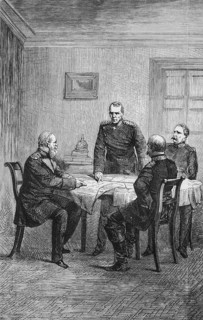 War council at Gitschin or Jicín, today Czech Republic, Battle of Gitschin in the German War of
