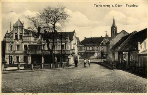Historical postcard, picture postcard, spa town of Tschicherzig in Silesia, today Cigacice in