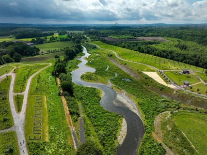 Recklinghausen, Castrop-Rauxel, Ruhr area, North Rhine-Westphalia, Germany - Renaturalised Emscher,