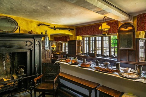 Townend house, National Trust, Troutbeck, Windermere, Lake District, Cumbria, England, United