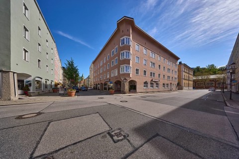 Restaurant Poststuben, street, building, general architecture, blue sky, cirrostratus clouds,