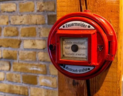 Interior photograph, historical exhibition, old fire alarm, Berlin Spandau Citadel, Berlin, Germany