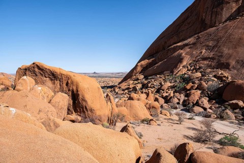Rock formation, Pontok Mountains, Great Spitzkoppe, Spitzkoppe, Great Spitzkoppe Nature Reserve,