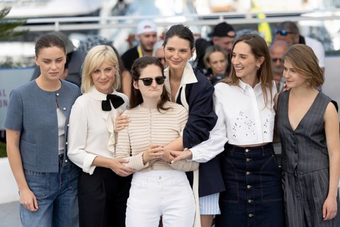 Cannes, France - 15.5.2024: Angelina Woreth, Mélanie Laurent, Sevan Kalayjian Everitt, Josephine