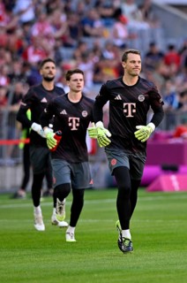 Three FC Bayern FCB goalkeepers Goalkeeper Manuel Neuer FC Bayern Munich FCB (01) Goalkeeper Sven