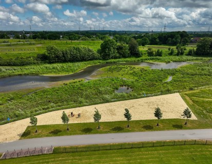 Recklinghausen, Castrop-Rauxel, Ruhr area, North Rhine-Westphalia, Germany - Renaturalised Emscher,