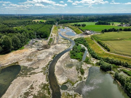 Dortmund, Castrop-Rauxel, North Rhine-Westphalia, Germany - River renaturalisation, renaturation of