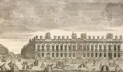 Royal Arsenal and Crown Prince's Palace in Berlin, Germany, around 1880, digitally restored