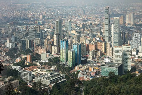 Bogota from Mount Montserrat, Colombia