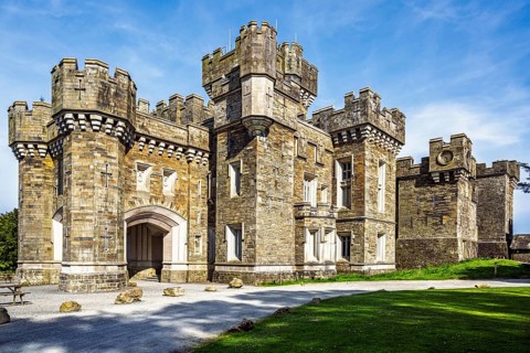 Wray Castle, Lake Windermere, Ambleside, Lake District, Cumbria, England, United Kingdom