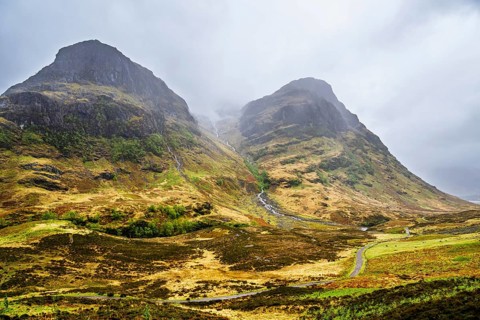 Three Sisters, Glencoe Valley, Argyll, Scotland, United Kingdom