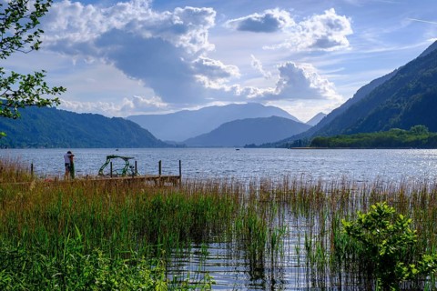 On Lake Ossiach, near Ossiach Abbey, Carinthia, Austria