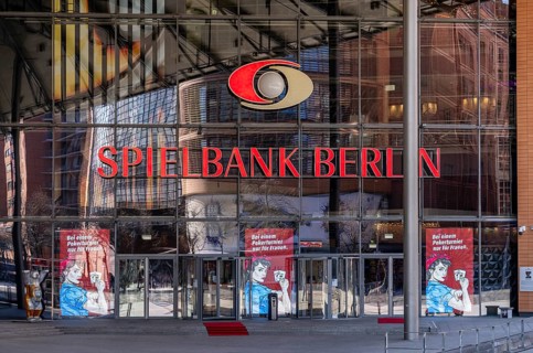 Entrance to the Spielbank Berlin, Potsdamer Platz, Germany