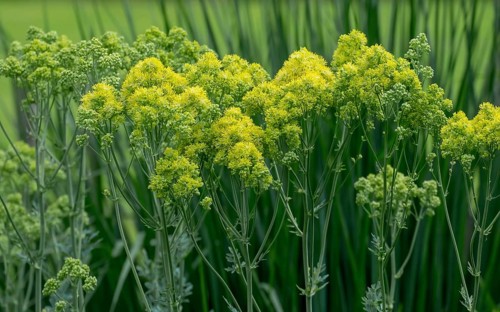 Grey-leaved meadow rue (Thalictrum flavum ssp. glaucum), North Rhine-Westphalia, Germany