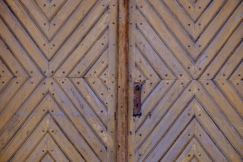 Door at the Stiftskeller Heilige Geist Schenke, Passau, Lower Bavaria, Bavaria, Germany