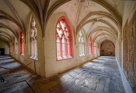 Cloister, St Peter and Paul Cathedral, interior view, Museum Zeitzer Schloss Moritzburg, early