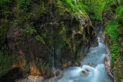 Magical Wimbach Gorge in Ramsau in Berchtesgadener Land