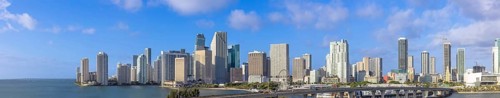 South Miami luxury upscale condominiums and residences facing Miami Harbor