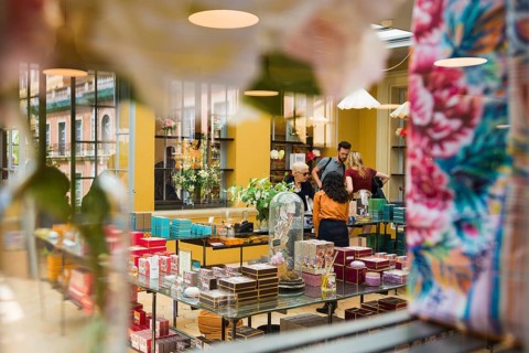 Interior view, Fragonard perfumery, perfume manufacturer, Grasse, Alpes Maritimes, Provence Alpes