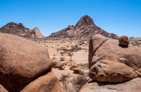 Rock formation, Pontok Mountains, Great Spitzkoppe, Spitzkoppe, Great Spitzkoppe Nature Reserve,