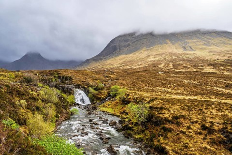 Fairy Pools and Waterfalls, Glen Brittle, Black Cuillin, Isle of Skye, Scotland, UK