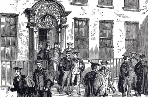 University of Durham in 1880, Durham University, the Bishop Cosin's Hall, Students coming from the