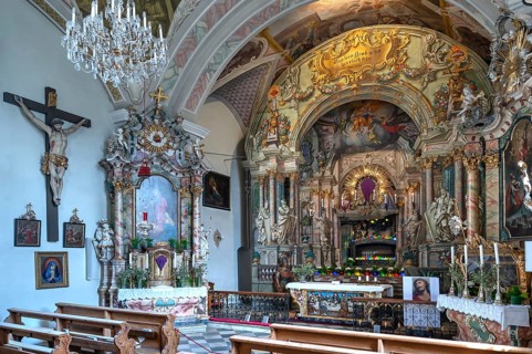 Holy Sepulchre, painted around 1767 by the painter Johann Joachim Pfaundler, St Donatus Church,