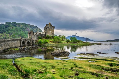 Eilean Donan Castle, Loch Duich, Isle of Skye, Highlands, Scotland, UK