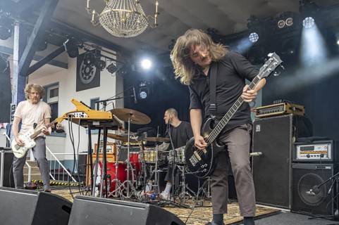 The rock band Zahn live at the Orange Blossom Special Festival, Beverungen, Germany
