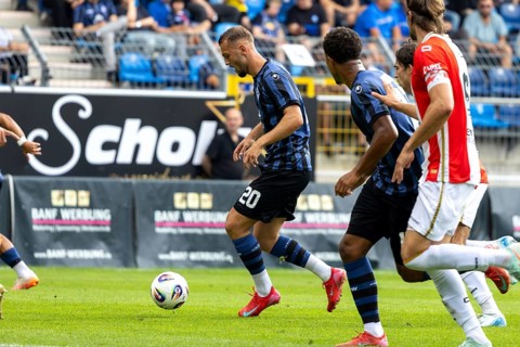 Waldhof Mannheim v FC Emmen, Netherlands (last test match in front of the start of the new season)