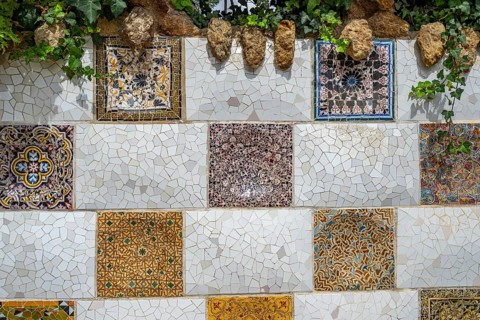 Park Guell by Antonio Gaudi, Park Gueell, Antonio Gaudi architect, Unesco World Heritage Site,